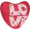 Подушка декоративная FrostyLove на заказ, сердце с логотипом СПб - фото № 3