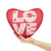 Подушка декоративная FrostyLove на заказ, сердце с логотипом СПб - фото № 5