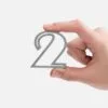 Подвеска Symbol, 3D-печать на заказ, цифра 2 с логотипом СПб - фото № 2