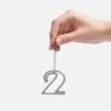 Подвеска Symbol, 3D-печать на заказ, цифра 2 с логотипом СПб - фото № 3