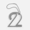 Подвеска Symbol, 3D-печать на заказ, цифра 2 с логотипом СПб - фото № 4
