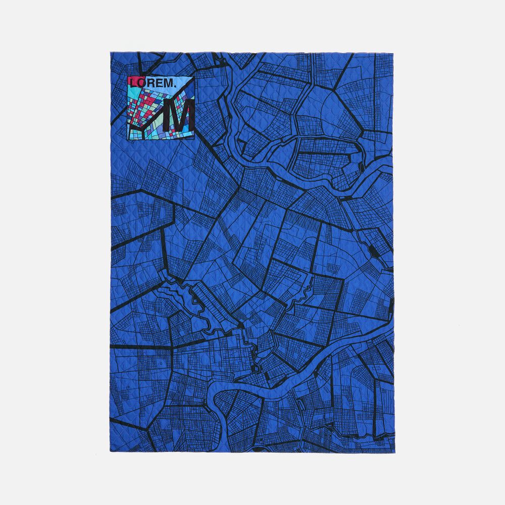 Покрывало Vello Color на заказ, M с логотипом СПб - фото № 3