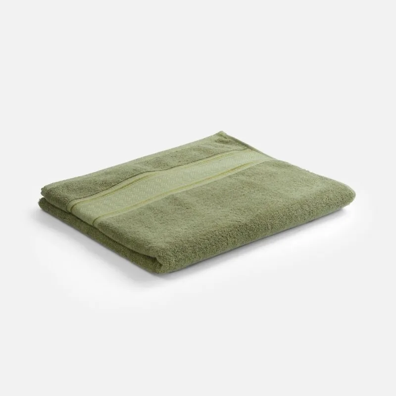Полотенце махровое Terrychic XL, зеленое