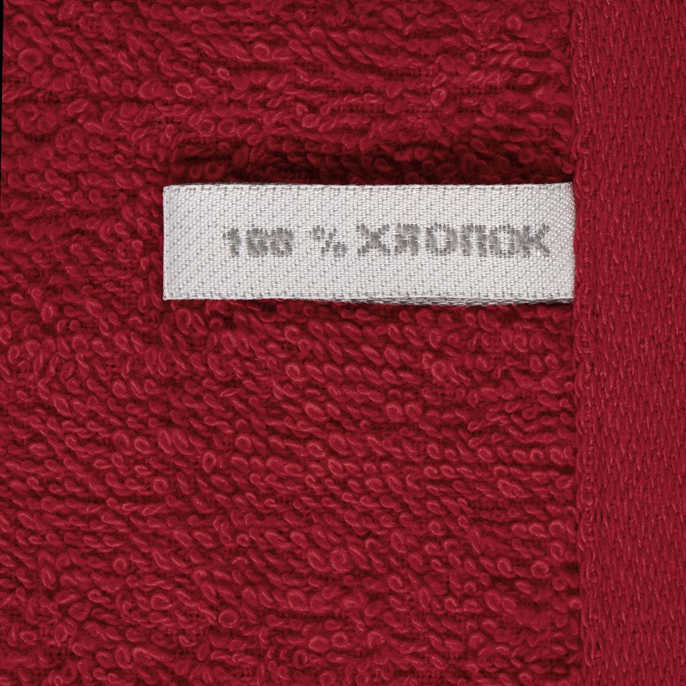 Полотенце Soft Me Light XL, красное с логотипом СПб - фото № 4