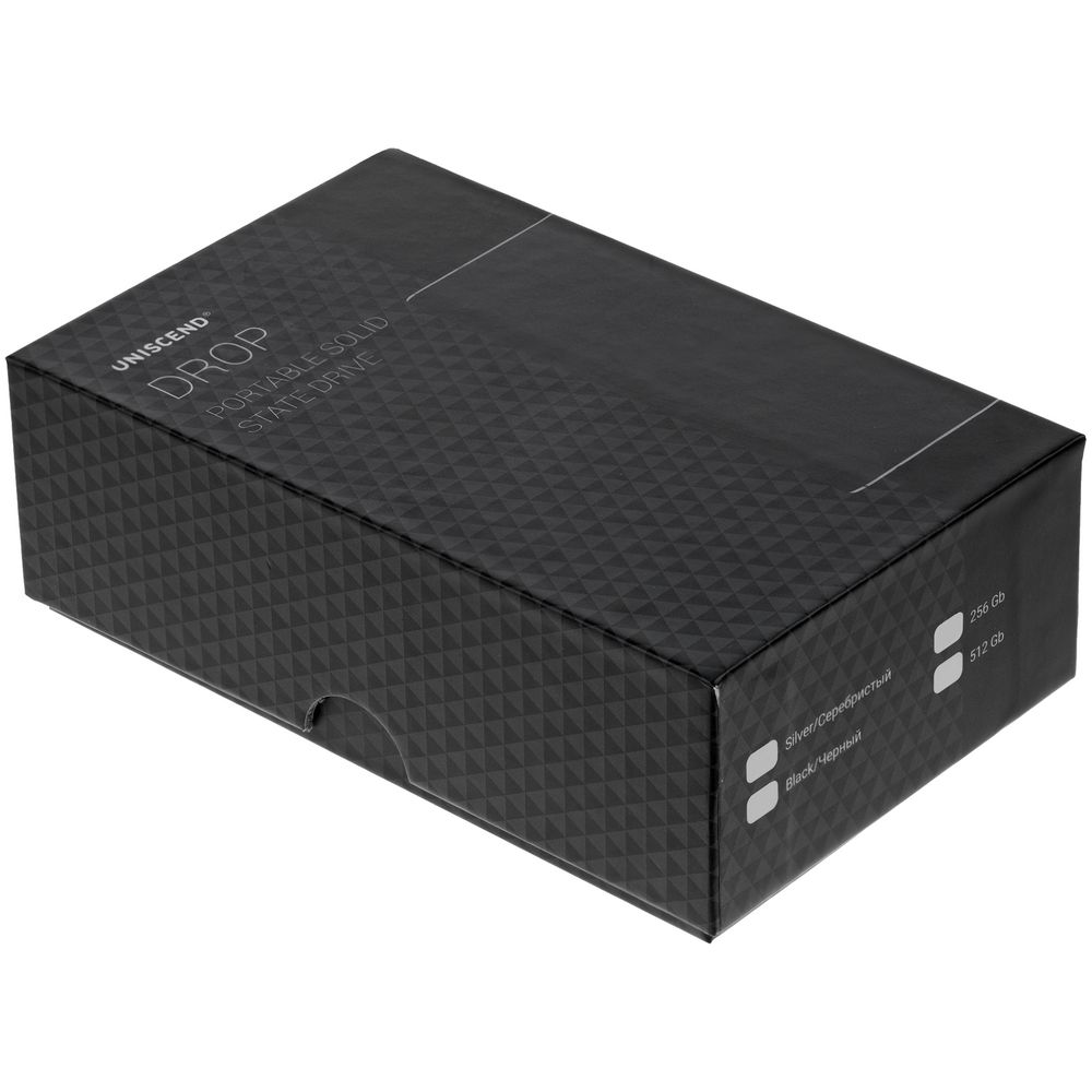 Портативный внешний диск SSD Uniscend Drop, 256 Гб, черный, без футляра с логотипом СПб - фото № 6