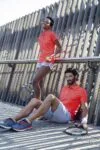 Рубашка поло мужская Performer Men 180 красная с логотипом СПб - фото № 6