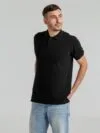 Рубашка поло мужская Virma Premium, черная с логотипом СПб - фото № 6