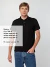 Рубашка поло мужская Virma Stretch, черная с логотипом СПб - фото № 5