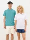 Рубашка поло унисекс Pitcher, кобальт (темно-синяя) с логотипом СПб - фото № 4