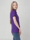 Рубашка поло женская Virma Lady, фиолетовая с логотипом СПб - фото № 6