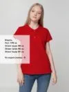 Рубашка поло женская Virma Lady, красная с логотипом СПб - фото № 4