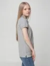 Рубашка поло женская Virma Lady, серый меланж с логотипом СПб - фото № 6