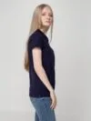 Рубашка поло женская Virma Lady, темно-синяя с логотипом СПб - фото № 6