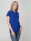 Рубашка поло женская Virma Lady, ярко-синяя с логотипом СПб - фото № 5
