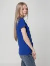 Рубашка поло женская Virma Lady, ярко-синяя с логотипом СПб - фото № 6