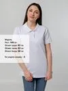 Рубашка поло женская Virma Stretch Lady, белая с логотипом СПб - фото № 4