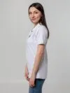 Рубашка поло женская Virma Stretch Lady, белая с логотипом СПб - фото № 6