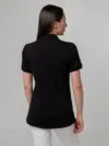 Рубашка поло женская Virma Stretch Lady, черная с логотипом СПб - фото № 6