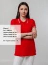 Рубашка поло женская Virma Stripes Lady, красная с логотипом СПб - фото № 5