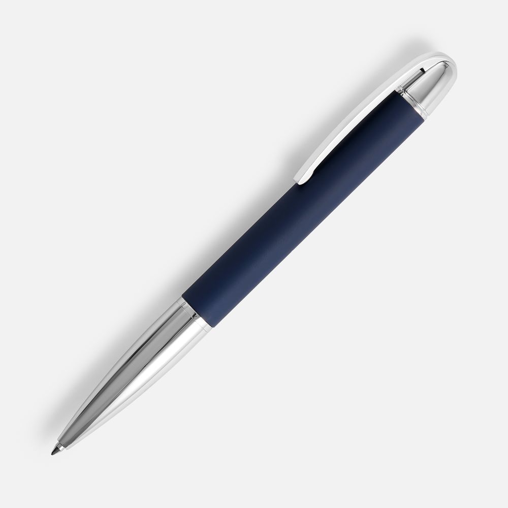 Ручка шариковая Arc Soft Touch, синяя с логотипом СПб - фото № 1