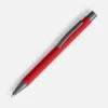 Ручка шариковая Atento Soft Touch, красная с логотипом СПб - фото № 1