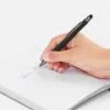 Ручка шариковая Atento Soft Touch Stylus со стилусом, черная с логотипом СПб - фото № 4