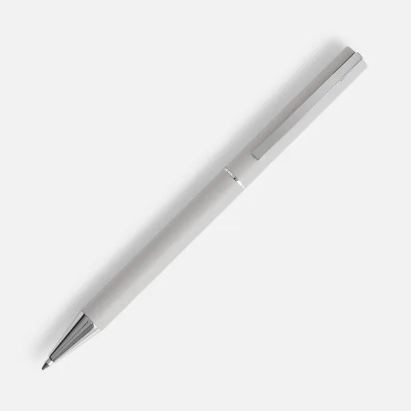 Ручка шариковая Blade Soft Touch, серая с логотипом СПб - фото № 1