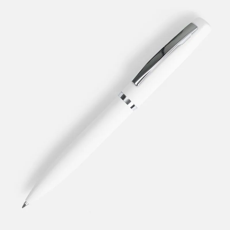 Ручка шариковая Bolt Soft Touch, белая