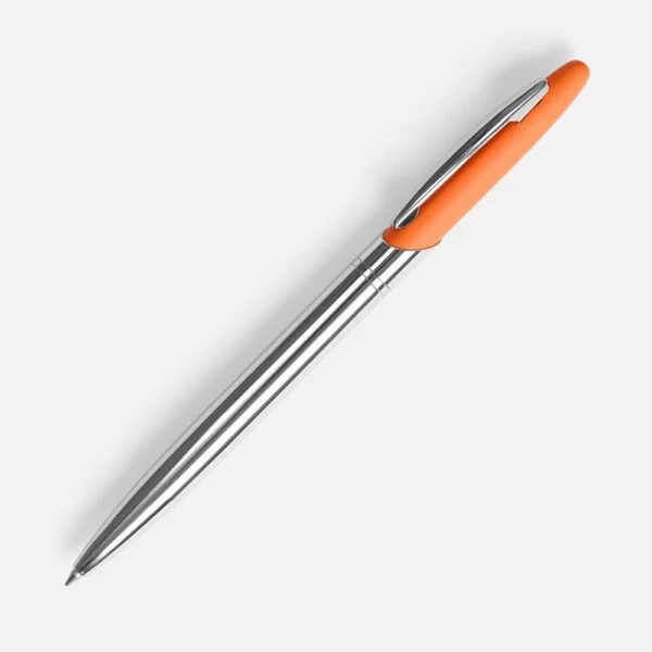 Ручка шариковая Dagger Soft Touch, оранжевая с логотипом СПб - фото № 1