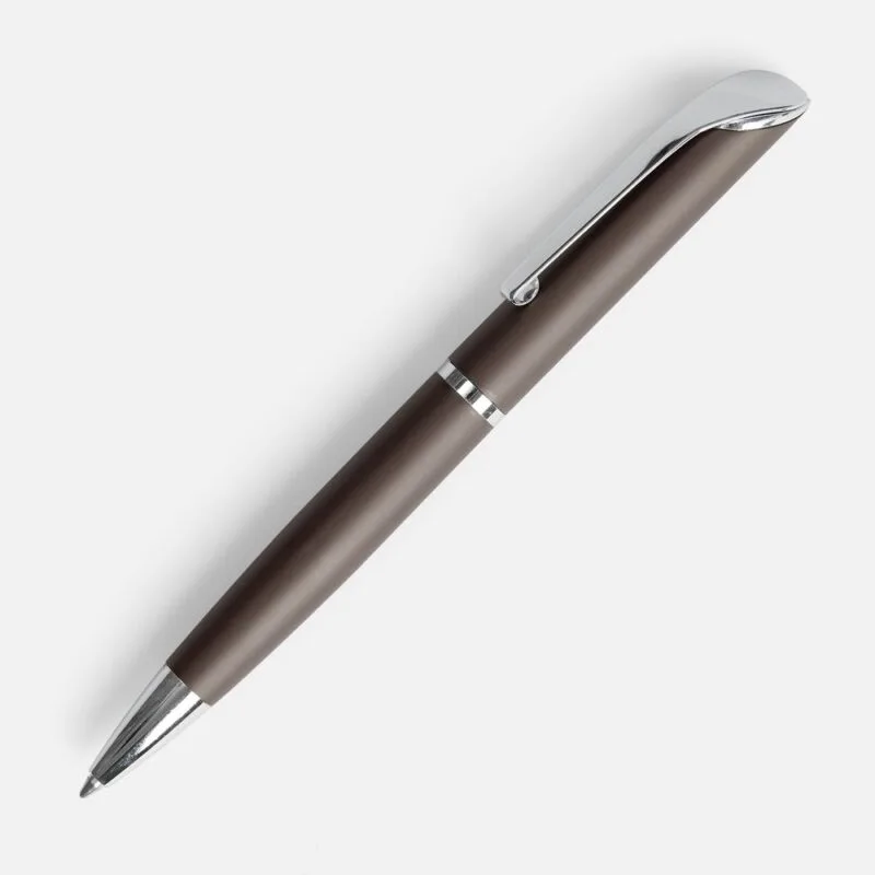 Ручка шариковая Glide, серо-коричневая