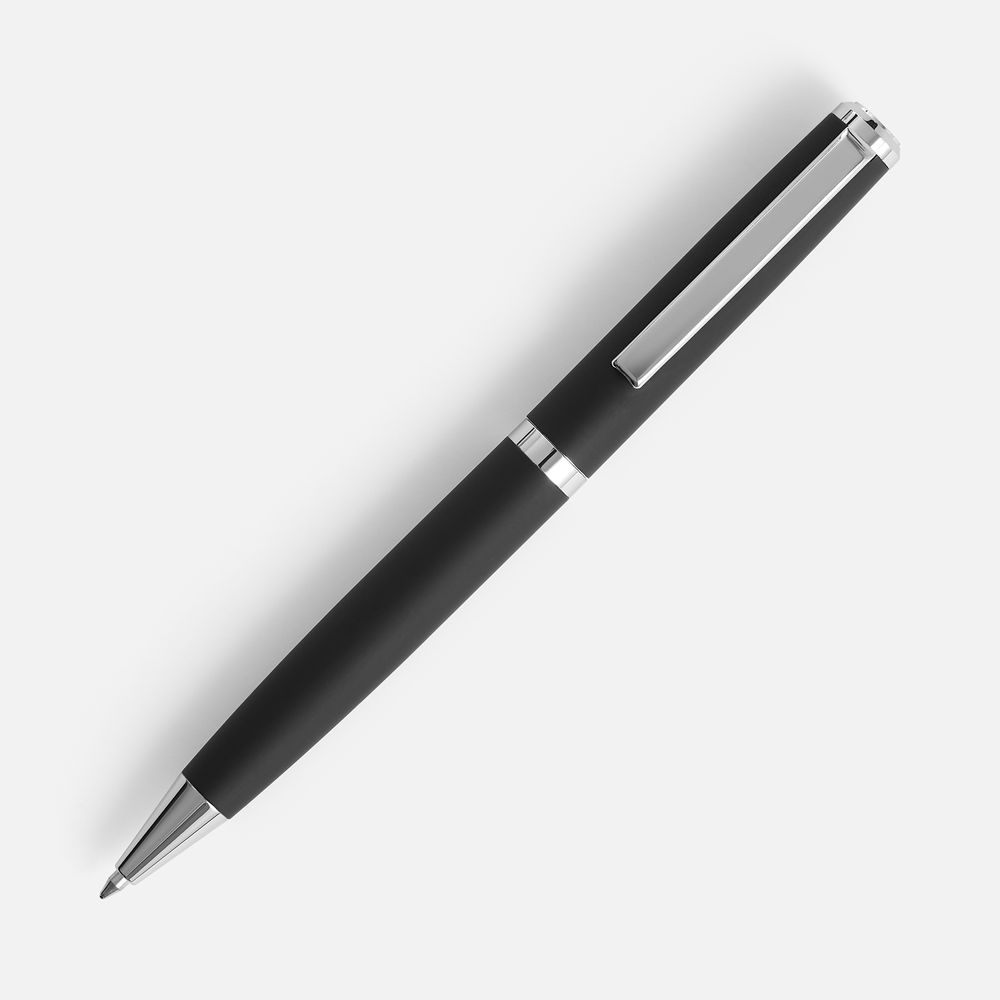 Ручка шариковая Inkish Chrome в футляре, черная с логотипом СПб - фото № 2