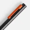 Ручка шариковая Inkolor, черная с оранжевым с логотипом СПб - фото № 3