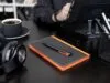 Ручка шариковая Inkolor, черная с оранжевым с логотипом СПб - фото № 6