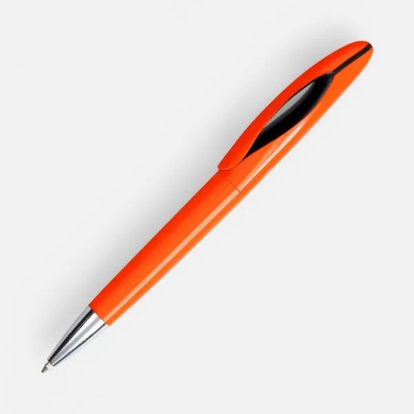 Ручка шариковая Nave Color, оранжевая с логотипом СПб - фото № 1