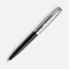 Ручка шариковая Parker 51 Black CT, черная с логотипом СПб - фото № 1