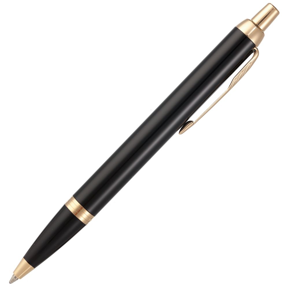 Ручка шариковая Parker IM Core Black GT, черная с логотипом СПб - фото № 3
