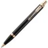 Ручка шариковая Parker IM Core Black GT, черная с логотипом СПб - фото № 4