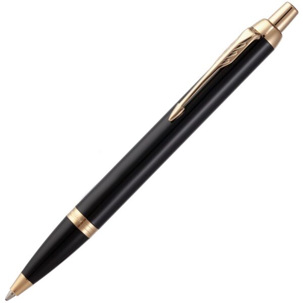 Ручка шариковая Parker IM Core Black GT, черная с логотипом СПб - фото № 1