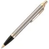 Ручка шариковая Parker IM Core K321 Brushed Metal GT M с логотипом СПб - фото № 3