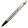 Ручка шариковая Parker IM Core K321 Brushed Metal GT M с логотипом СПб - фото № 4
