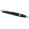 Ручка шариковая Parker IM Essential Muted Black CT, черная с логотипом СПб - фото № 2