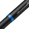 Ручка шариковая Parker IM Professionals Marine Blue BT, черная с синим с логотипом СПб - фото № 3