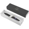 Ручка шариковая Parker IM Professionals Marine Blue BT, черная с синим с логотипом СПб - фото № 4