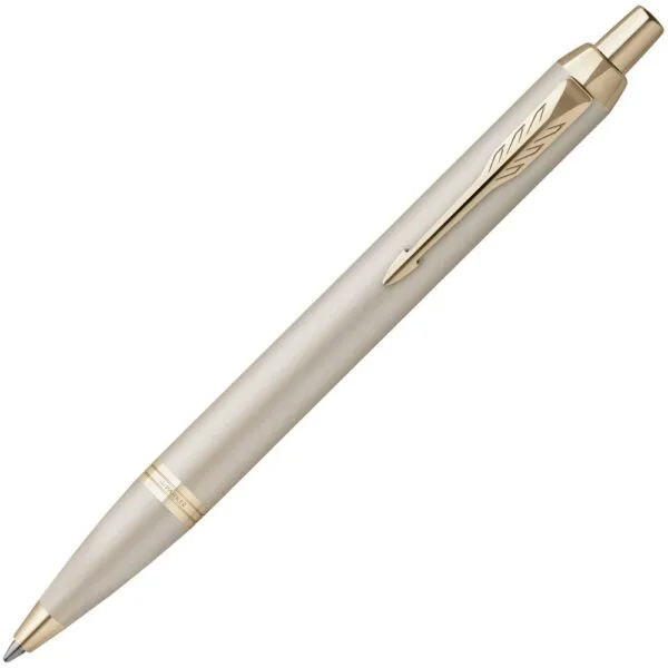 Ручка шариковая Parker IM Professionals Monochrome Champagne, золотистая с логотипом СПб - фото № 1