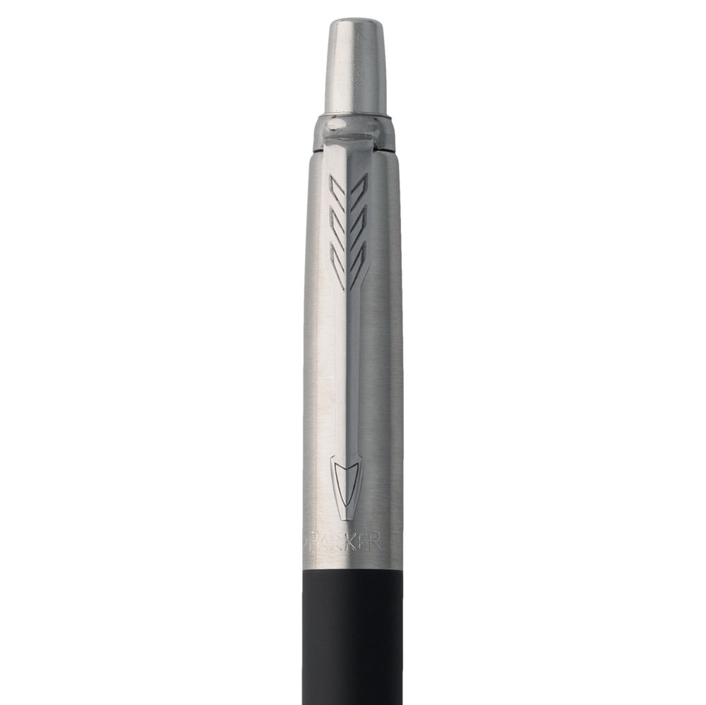 Ручка шариковая Parker Jotter Core K63, черный с серебристым с логотипом СПб - фото № 5