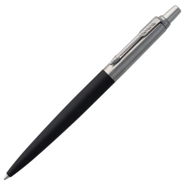 Ручка шариковая Parker Jotter Core K63, черный с серебристым с логотипом СПб - фото № 1
