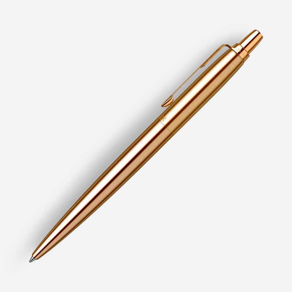 Ручка шариковая Parker Jotter Gold GT с логотипом СПб - фото № 3