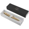 Ручка шариковая Parker Jotter XL Monochrome Gold, золотистая с логотипом СПб - фото № 3