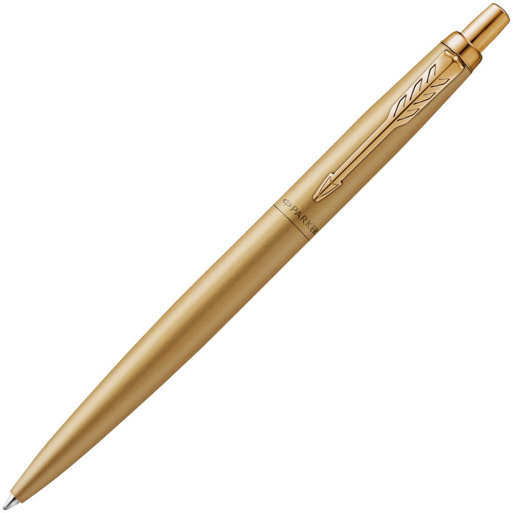 Ручка шариковая Parker Jotter XL Monochrome Gold, золотистая с логотипом СПб - фото № 1