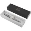 Ручка шариковая Parker Jotter XL Monochrome Grey, серебристая с логотипом СПб - фото № 3
